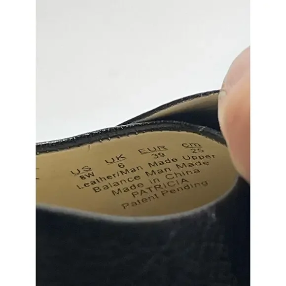 Naturalizer Maxwell black leather Cap Toe Ballet Flats new, size 8 - Picture 6 of 8